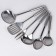 A set of kitchen supplies "metallic", 6 items, on a stand