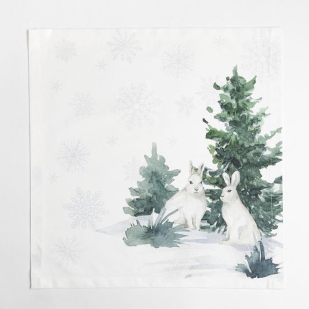 Set of Ethel "Forest Animals" tablecloth 150x110 +/- 2cm with GMVO, napkins 40x40cm-4pcs-8