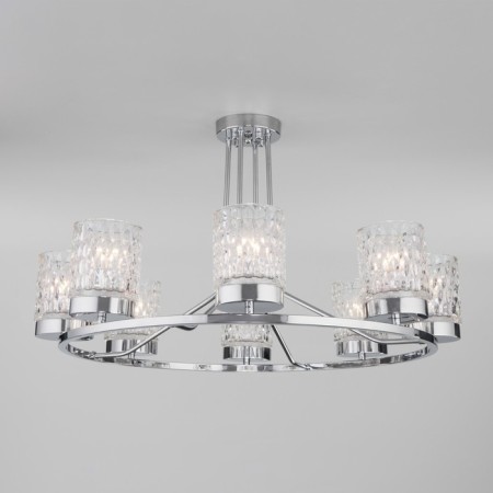 Ceiling chandelier with glass ceilings Calle, 40W, E27, 75x75x42 cm-1