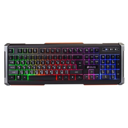 Retor keyboard 710g Black Death Black/Gray USB Multimedia for Gamer Led