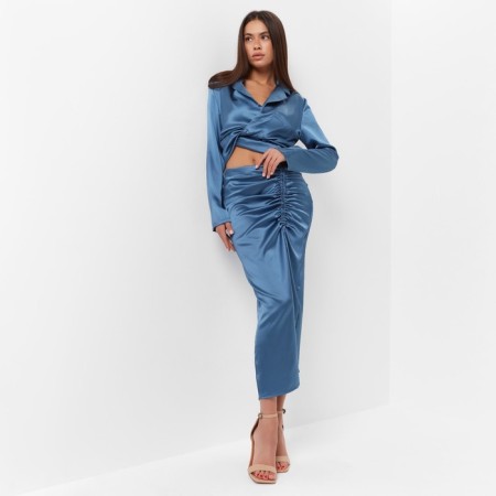 Women's skirt on the Mist: Classic Collection p. 42, blue color-2