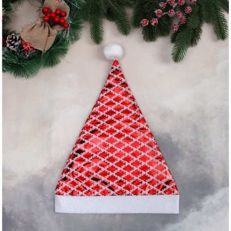 COALP New Year's "SIGZAG mesh" 28x36 cm, red