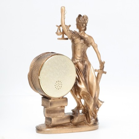 Table hours "Fireplace. Femis", discrete move, dial D-8.5 cm, 22 x 30 cm, aa-2