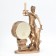 Table hours "Fireplace. Femis", discrete move, dial D-8.5 cm, 22 x 30 cm, aa