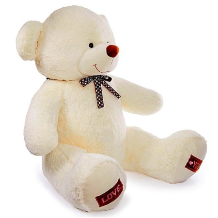 Soft toy "Bear Amur", 150 cm, milk color-1