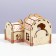 Complex-site for rodents, 14 x 13 x 10.5 cm, plywood