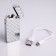 Electronic lighter, arc, usb, 3.5 x 7 cm, silver pattern