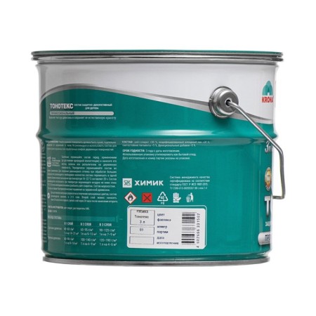 The composition of the protective and decorative tone-tetex "Krona" Ryabina is bright 3 l-3