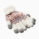 Female gloves at the lawsuit Minaku 22 cm white