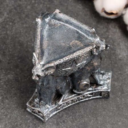 Sphinxes Silver Silver, 10x10x9.5cm-3
