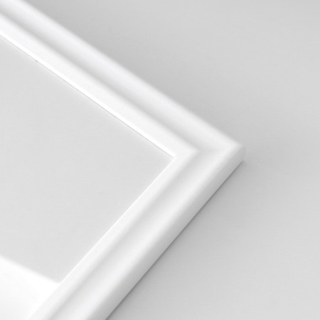 Photo frame Plastic "Mira" 29.7x42 cm, (A3) White (plastic screen)-2