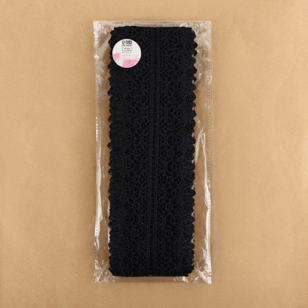 Hypure lace, 80 mm × 6.8 ± 0.5 m, black color-2