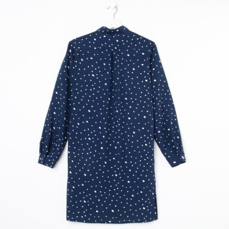 Shirt (shirt) female kaftan “peas”, blue color, size 44-46-8