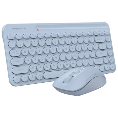 Keyboard + Mouse A4Tech FSTYLER FG3200 Air2 Claw: Blue Mouse: Blue USB Wireless Slim Mu 107990-2