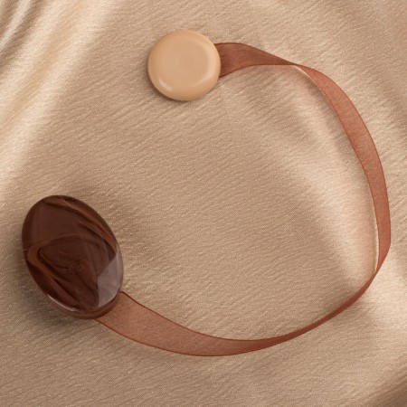 Picking for curtains, 5 × 3.5 cm, brown color-1