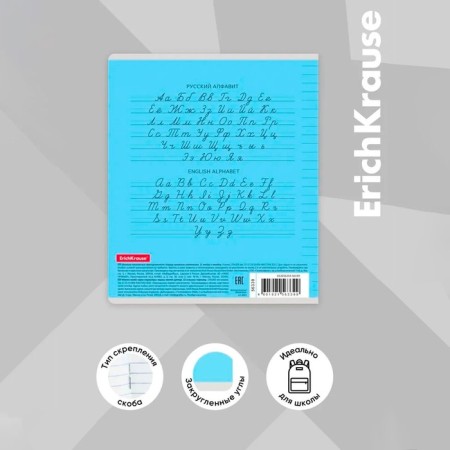 Notebook 12 sheets in the Erichkrause line "Coverpro classic", plastic cover, offset unit, mix in spike-12