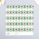 Scrapbooking paper "Mosaic" density 180 g 15.5x17 cm