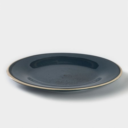 Porcelain plate Blu Reattivo, D = 20 cm-1