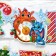 Garland on eyelets and a poster "Happy New Year", a set