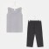 Female homemade set (T -shirt and breeches), gray color, size 54