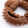 Dog toy "Ring with spikes", tpr+bamboo, 8 cm