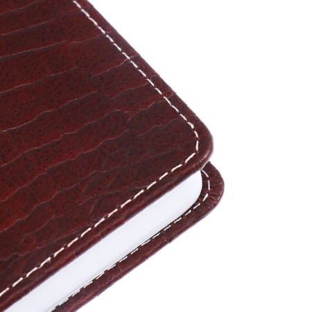 Dated diary 2024, A5, 176 sheets, Attomex.croco, Cover Artificial Leather, Lasse, Blok 70 g/m2, brown-4