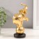 Souvenir Polystone "Elephant on a ball with patterns" gold 10x5.5x18.5 cm