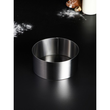 Baking uniform, professional “circle”, d-18, h-8.5 cm, steel 1 mm-1