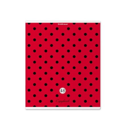 Notebook of 48 sheets in a cage, Erichkrause "Dots", cover coated cardboard, selective UV-lak, an offset block 100% white, mix-5