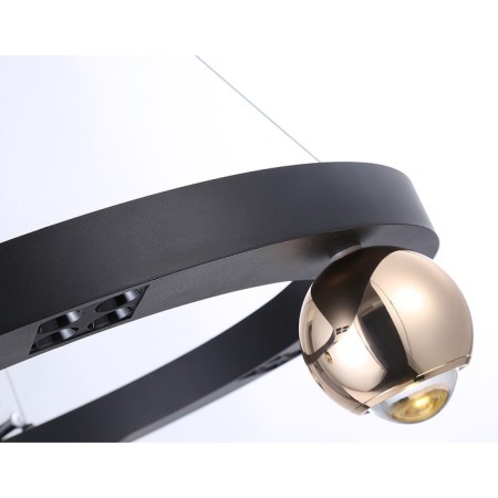LED LED SCREED AMBRELLA LIGHT, LINTECH, FL5961, LED, 32 W, 2400LUM, 4200K, black color, gold-4