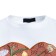 Women's costume (T -shirt/skirt), white/brown color, one size size