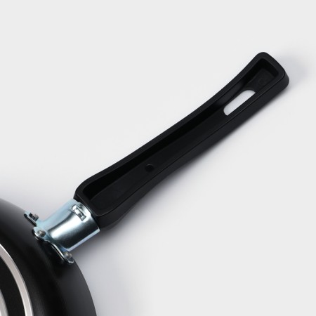 Pan Consul, D = 24 cm, glass cover, plastic handle, anti -stick coating, black color-5