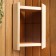 Lampshade wooden corner, dark glass