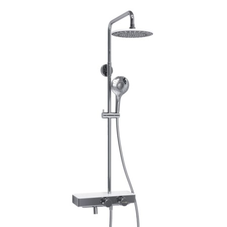 The shower system wasserkraft a113.067.101.ch Thermo, tropical shower, thermostat, chrome