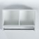 Bathroom cabinet with a rod for towels white, 60 x 15.4 x 40 cm
