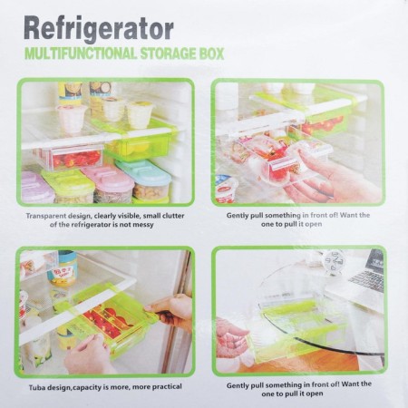 Hanging shelf in the refrigerator, 16 × 15.5 × 7 cm, color mix-6