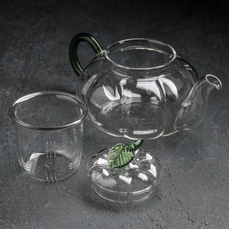 Hot kettle with Green Glass Situ, 700 ml-2