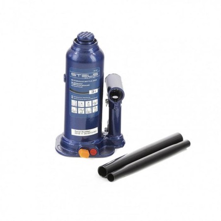 The jack hydraulic bottle stels 51173, rise 188–363 mm, in the case, 3 tons