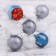 Set of balls plastic D-6 cm, 9 pcs "Snow"