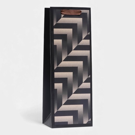 Package laminated for a bottle "Zigzagi", 13 x 36 x 10 cm