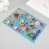 Plastic sticker "Different grandfathers frosts" 24.5x19.5 cm