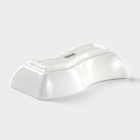 Porcelain dish, 9.5 × 5.5 cm, white color-3