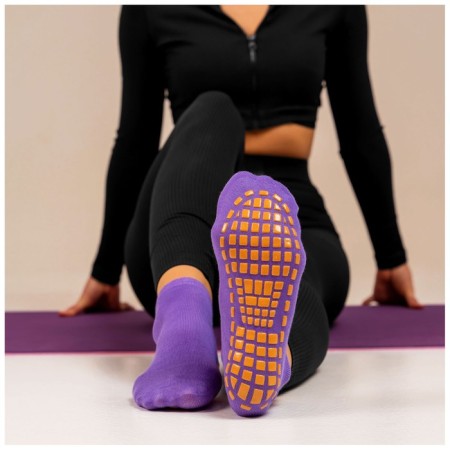 Sangh yoga socks, p. 36-41, purple color-3