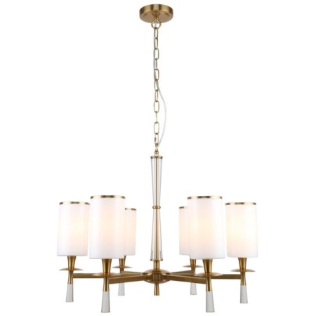 Suspended chandelier Leader 6X14 40W, size 66x66x64-99.5 cm, bronze color