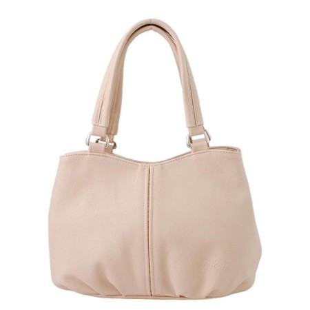Bag-tout on lightning, beige color