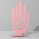Stand for jewelry "Hand" 8.5 × 3 × 17 cm, thickness 3 mm, pink color