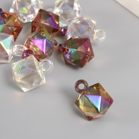 Decor for the work of acrylic "Cube" set of 10 pcs 2.1x1.6x1.6 cm-1