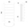 Terminus heated towel rail "Regiment" P6, 400x650 mm, chrome