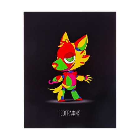 Complet object tetra 48l 10 subject neon animals Calligrata Top, Help Mate, Chalk, Neon, Offset-9