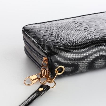 Women's wallet on lightning, gray color-2